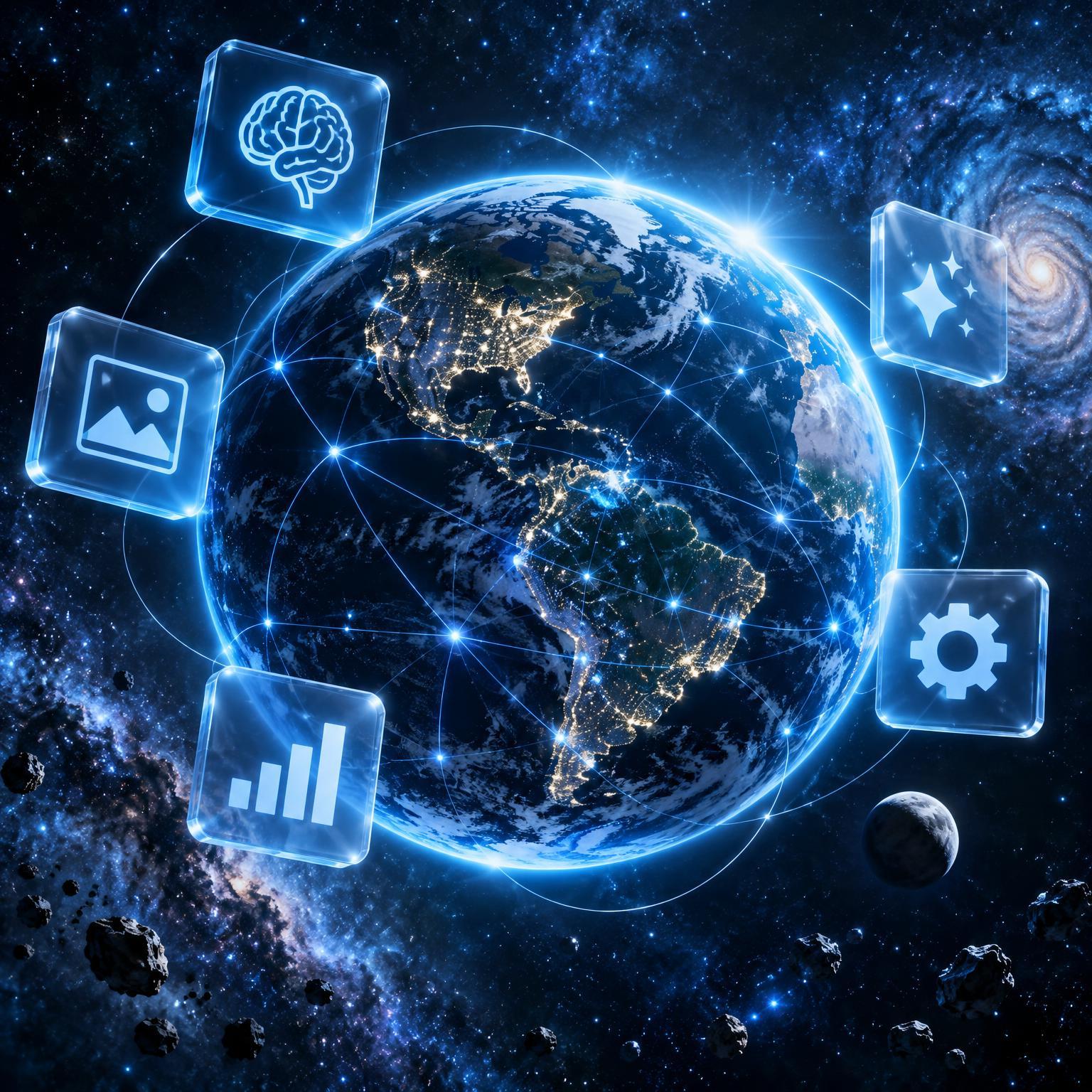Escena espacial de VISIONS IA